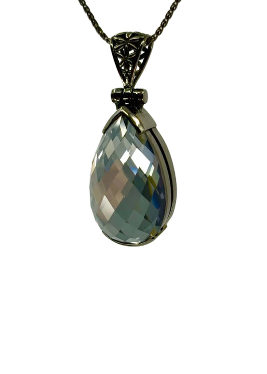 Moonlight Mystic Quartz Fine Vibrational Gemstone Pendant