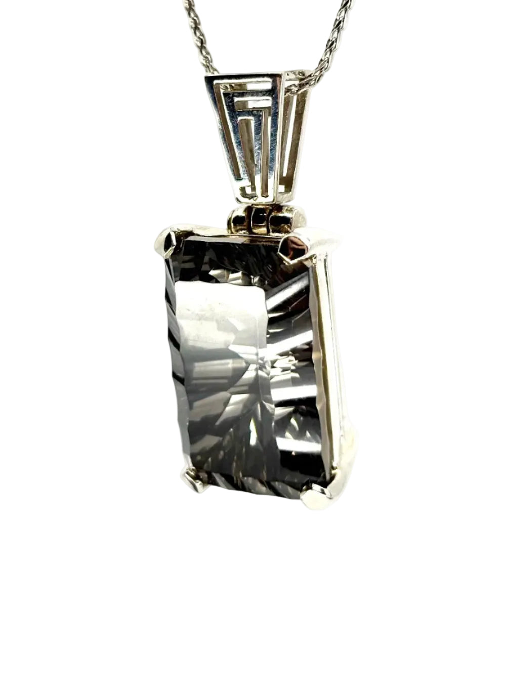 Midnight Mystic Quartz, Fine Vibrational Gemstone Pendant