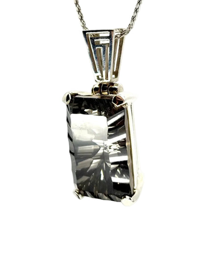 Midnight Mystic Quartz Vibrational Gemstone Pendant