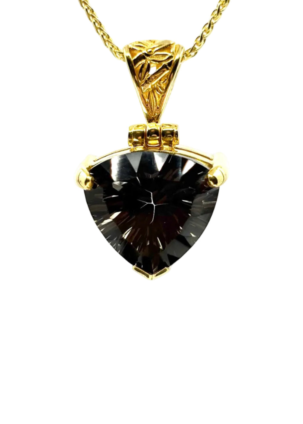 Midnight Mystic Quartz Fine Vibrational Gemstone Pendant