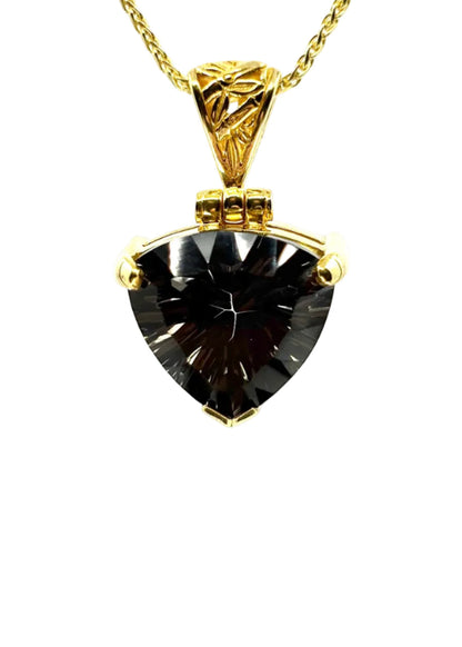 Midnight Mystic Quartz Vibrational Gemstone Pendant