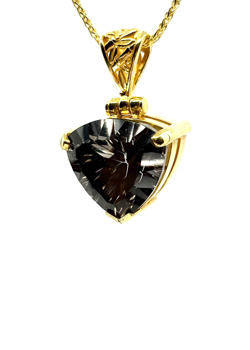 Midnight Mystic Quartz Fine Vibrational Gemstone Pendant