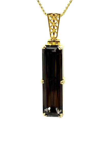 Midnight Mystic Quartz Vibrational Gemstone Pendant
