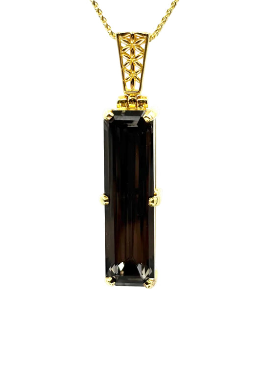 Midnight Mystic Quartz Vibrational Gemstone Pendant