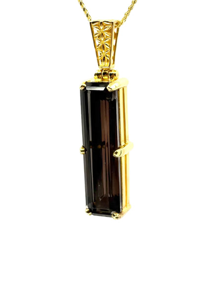 Midnight Mystic Quartz Vibrational Gemstone Pendant