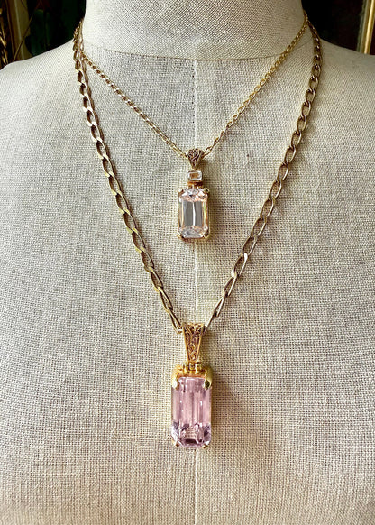 Kunzite Vibrational Gemstone Pendant