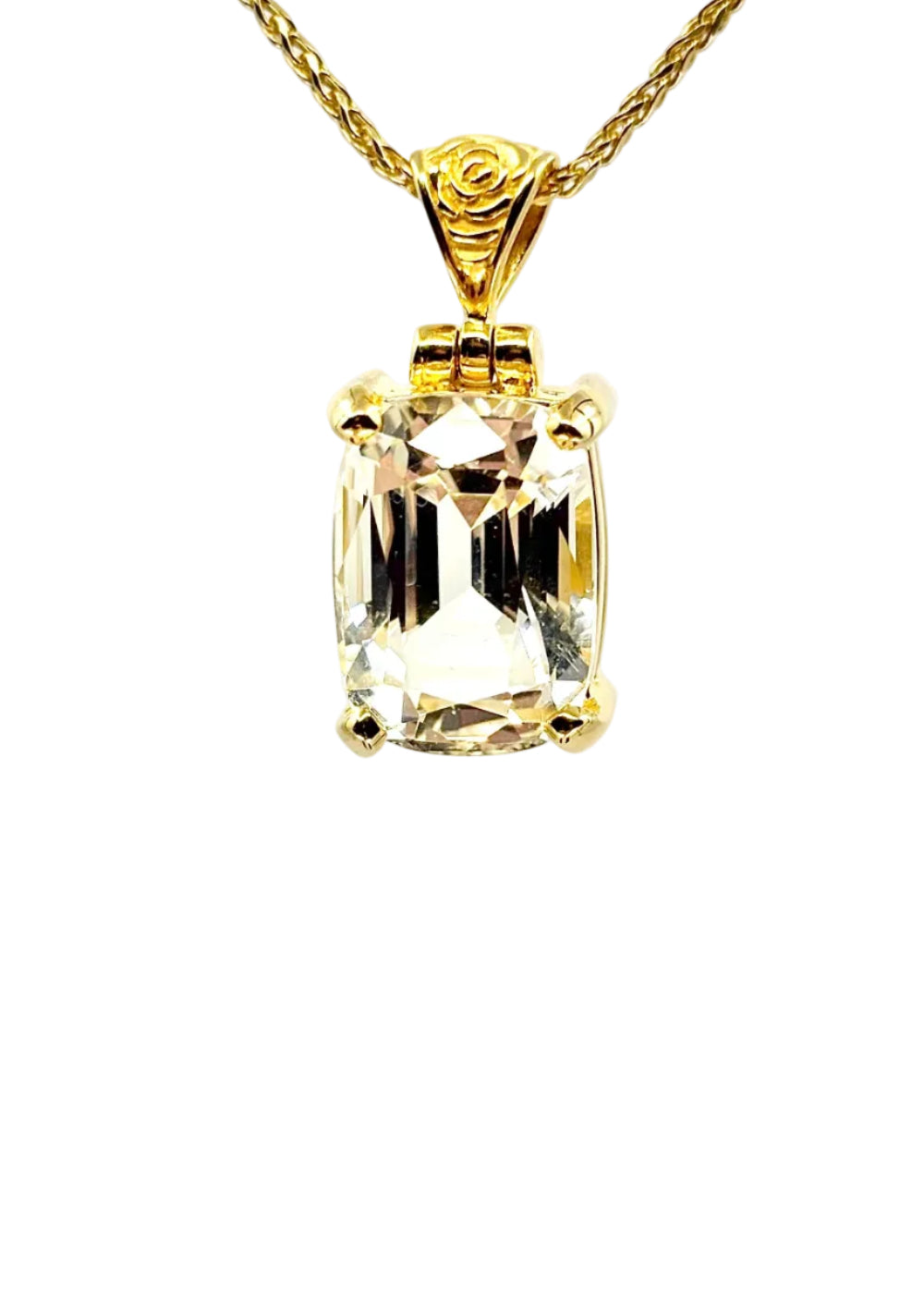 Spodumene Vibrational Gemstone Pendant