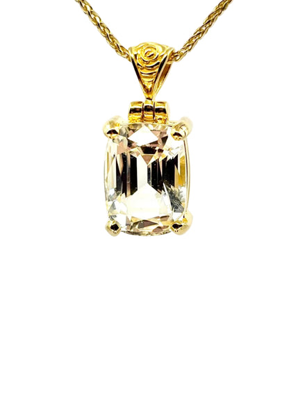 Spodumene Vibrational Gemstone Pendant