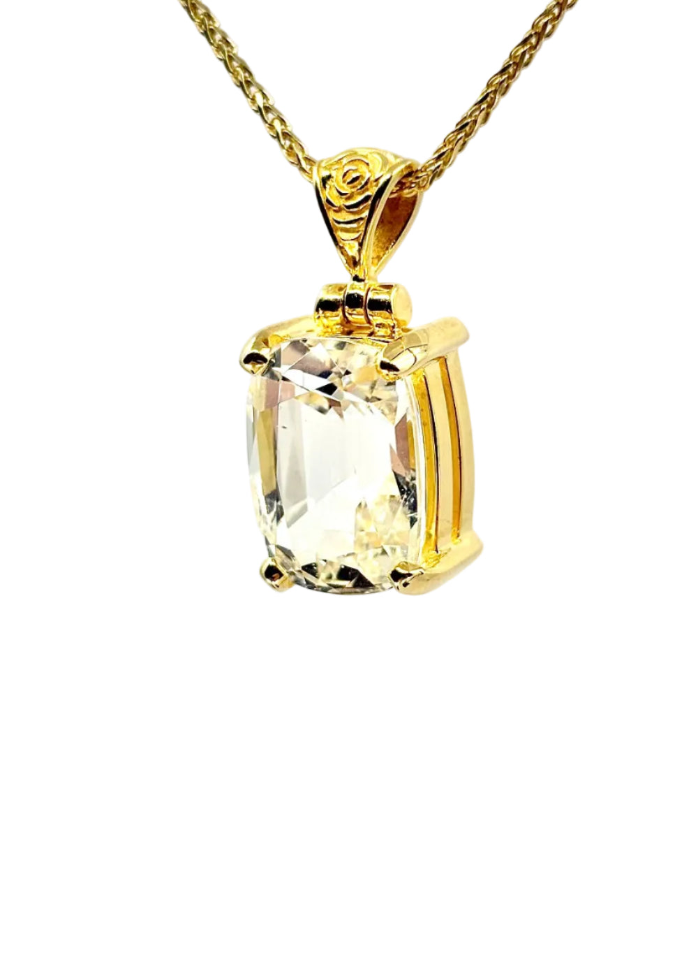 Spodumene Vibrational Gemstone Pendant