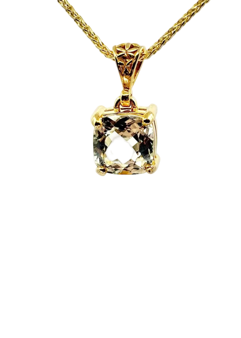 Spodumene Fine Vibrational Gemstone Pendant