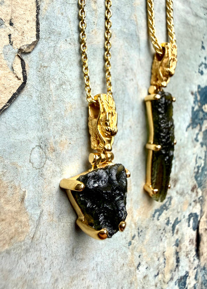 Moldavite Fine Vibrational Gemstone Pendant