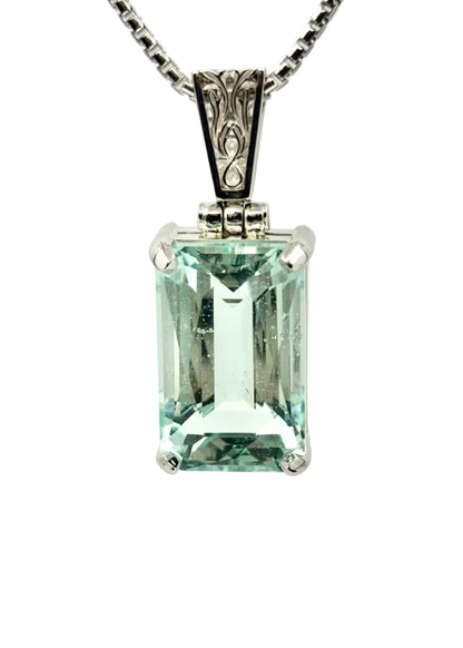 Seafoam Obsidian Vibrational Gemstone Pendant
