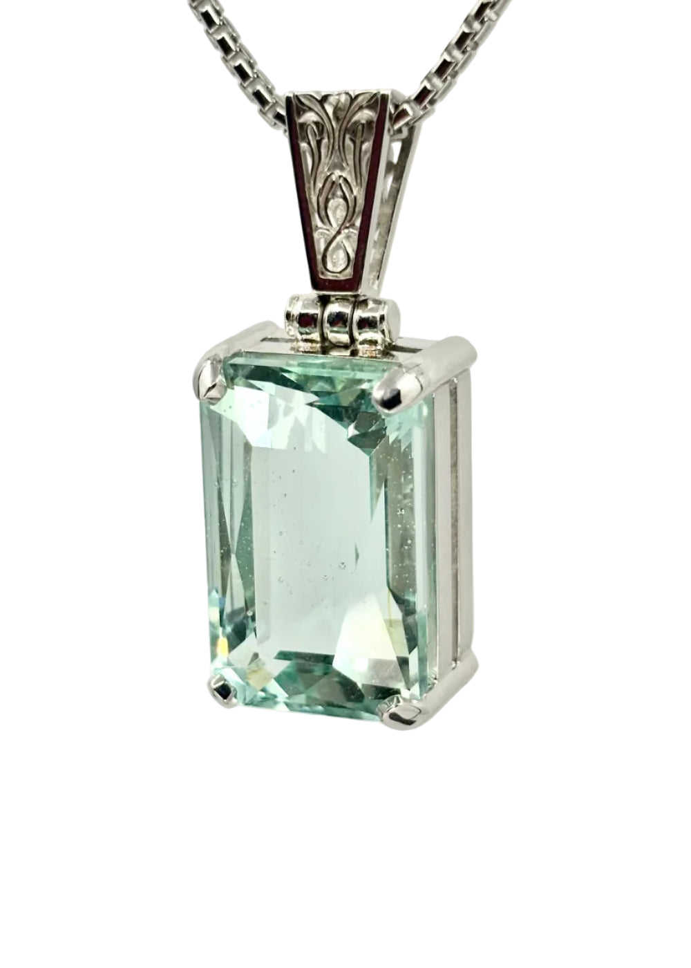 Seafoam Obsidian Vibrational Gemstone Pendant