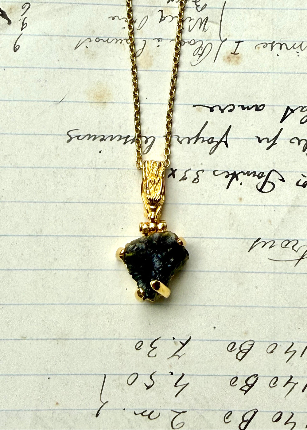 Moldavite Fine Vibrational Gemstone Pendant