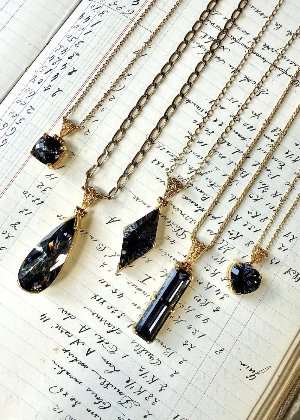 Midnight Mystic Quartz, Fine Vibrational Gemstone Pendant