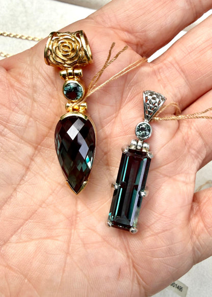 Alexandrite Chrysoberyl Vibrational Gemstone Pendant