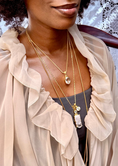 Danburite Fine Vibrational Gemstone Pendant