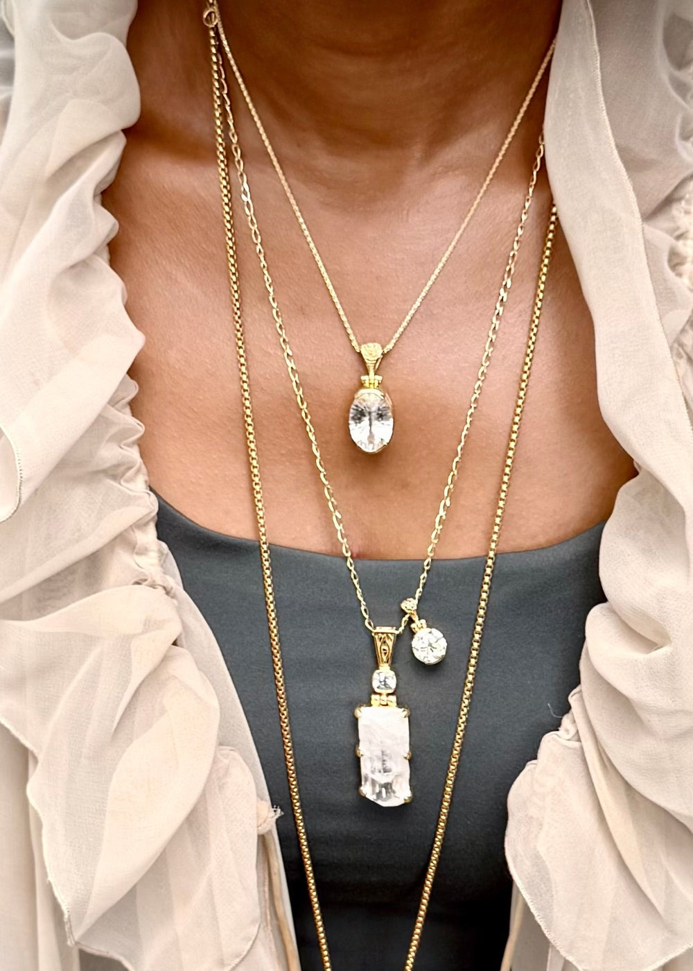 Danburite Fine Vibrational Gemstone Pendant