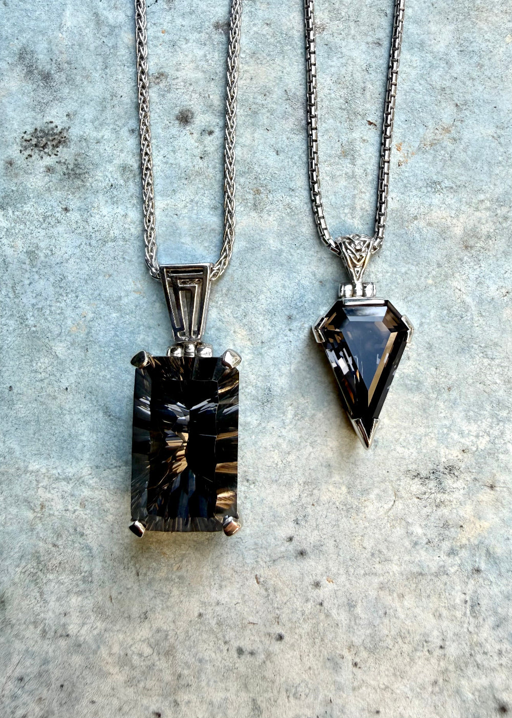 Midnight Mystic Quartz, Fine Vibrational Gemstone Pendant