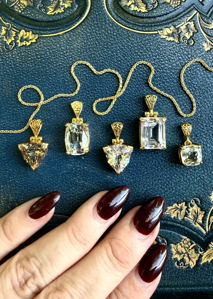 Spodumene Fine Vibrational Gemstone Pendant