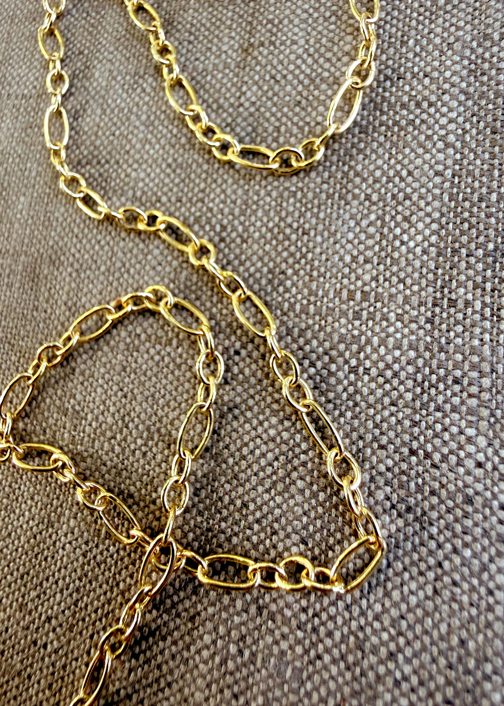 14k Solid Gold Delicate Adjustable Link Italian Chain NSFOG060HV-14K