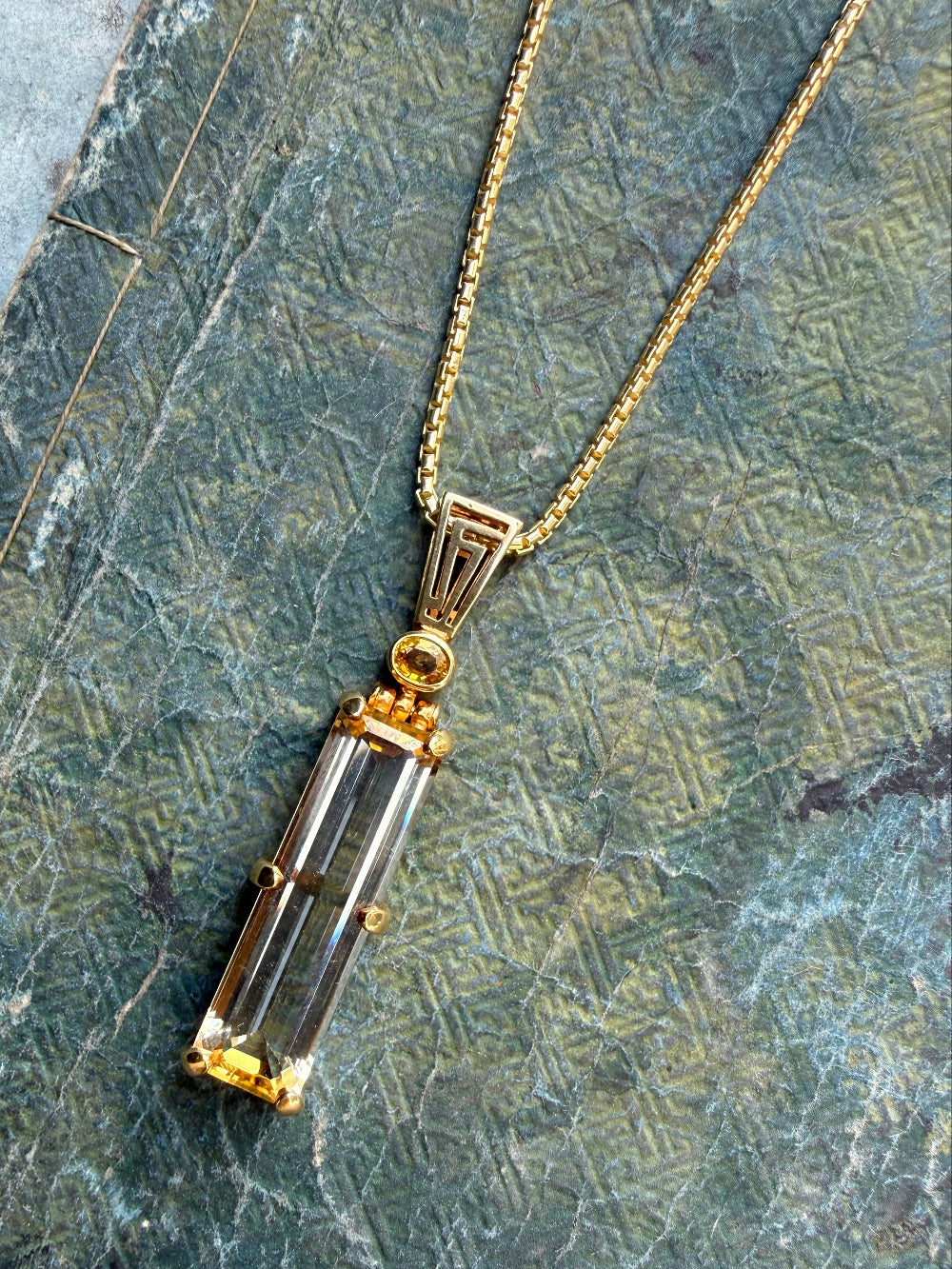 Gold Tone- Sterling Silver + 22K Gold Vermeil Italian Box Chain NVTD032GP