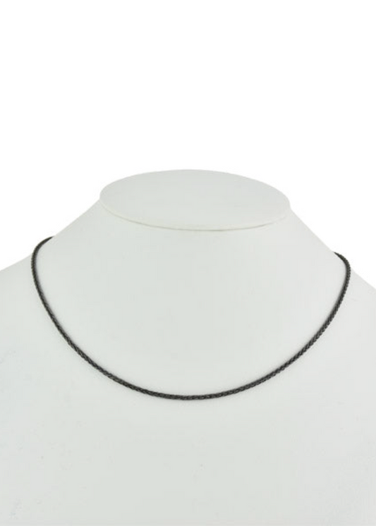Black Rhodium Vermeil +  Sterling Silver Italian Chain NPLM050BR