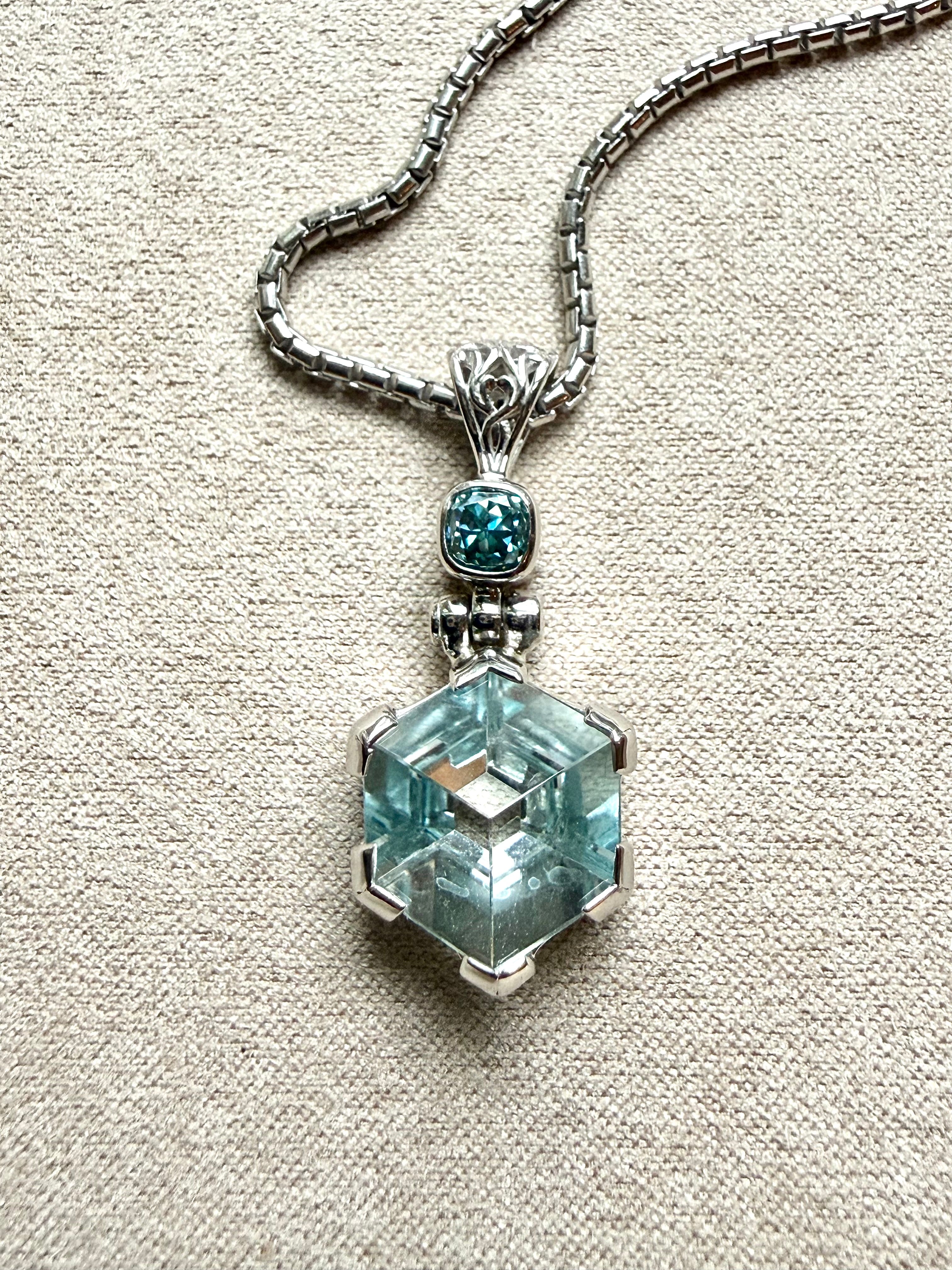 Aquamarine pendant
