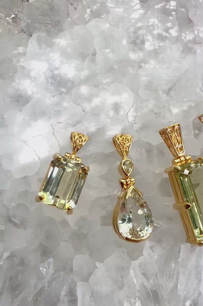 Spodumene Fine Vibrational Gemstone Pendant
