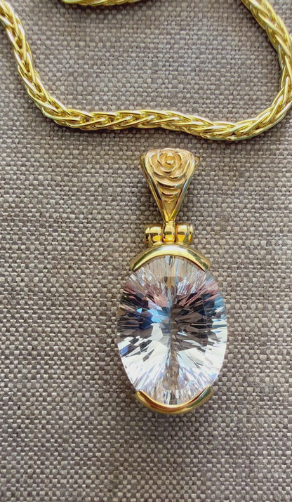 Danburite Fine Vibrational Gemstone Pendant