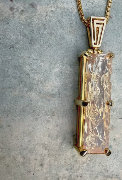 Angelic Reflections Citrine Vibrational Gemstone Pendant