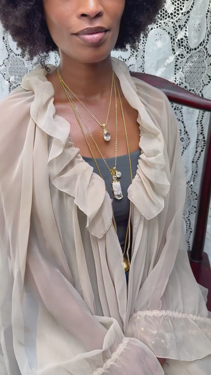 Danburite Fine Vibrational Gemstone Pendant