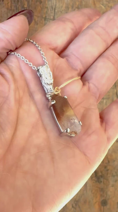 Raw Lithium Vibrational Gemstone Pendant
